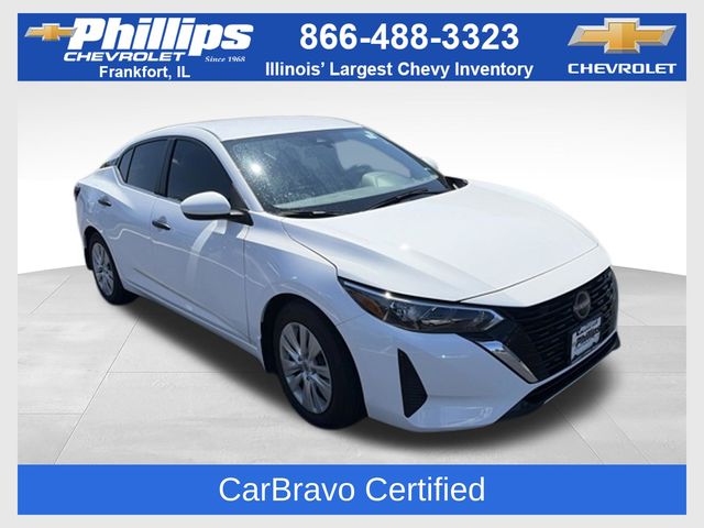 White (Fresh Powder) 2025 Nissan Sentra Sedan Front-Wheel Drive Continuously Variable Transmission