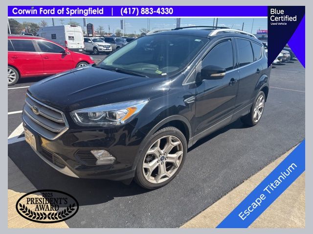 Agate Black Metallic 2019 Ford Escape Titanium AWD SUV / Crossover All-Wheel Drive 6-Speed Automatic