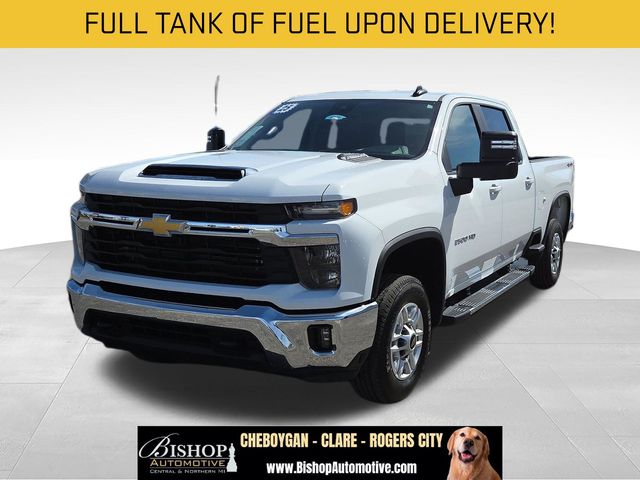 Summit White 2025 Chevrolet Silverado 2500HD LT Crew Cab 4WD Pickup Truck Four-Wheel Drive Automatic