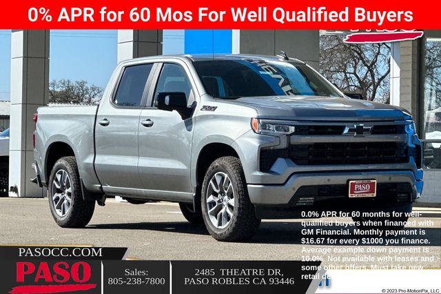 Sterling Gray Metallic 2026 Chevrolet Silverado 1500 Pickup Truck Four-Wheel Drive Automatic