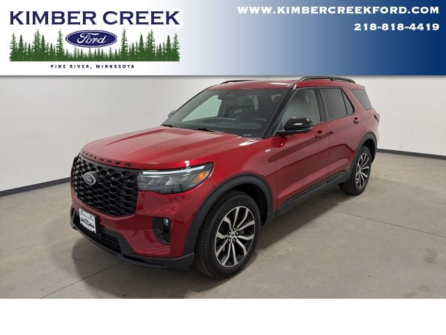 Rapid Red Metallic Tinted Clearcoat 2026 Ford Explorer ST-Line AWD SUV / Crossover All-Wheel Drive Automatic
