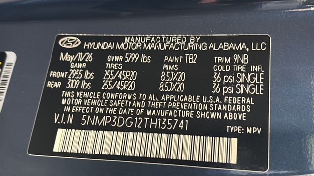 New 2026 Atlantis Blue Hyundai Limited image 32