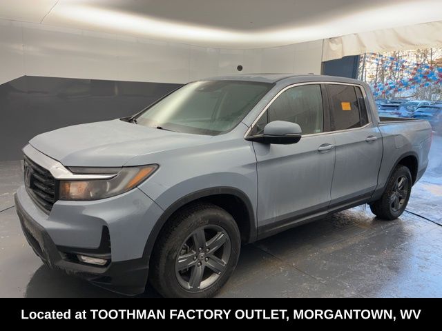 Gray 2023 Honda Ridgeline RTL AWD Pickup Truck All-Wheel Drive 9-Speed Automatic