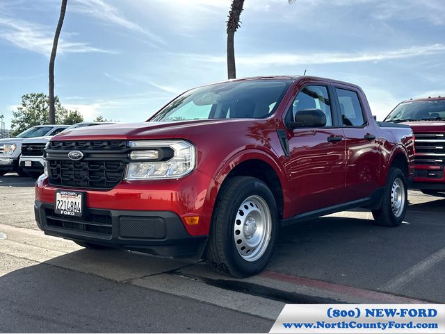 Chili Pepper Red 2024 Ford Maverick XL SuperCrew FWD Pickup Truck Front-Wheel Drive Continuously Variable Transmission
