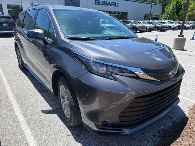 Magnetic Gray Metallic 2025 Toyota Sienna Minivan All-Wheel Drive Continuously Variable Transmission