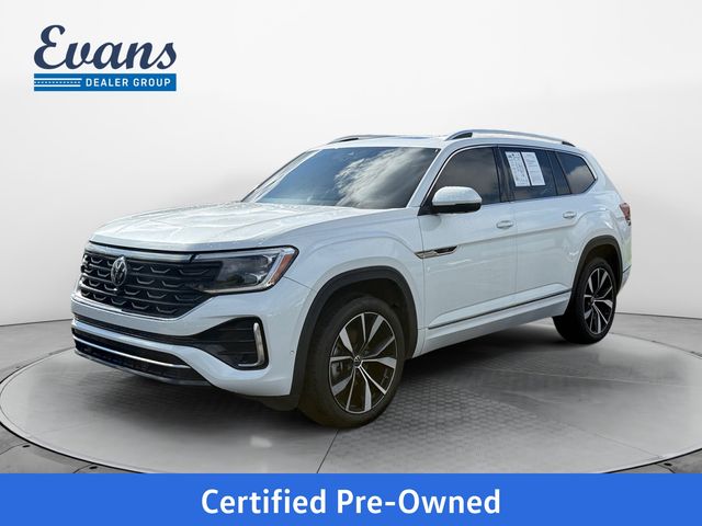 Opal White Pearl 2024 Volkswagen Atlas SEL Premium R-Line 4Motion SUV / Crossover All-Wheel Drive 8-Speed Automatic