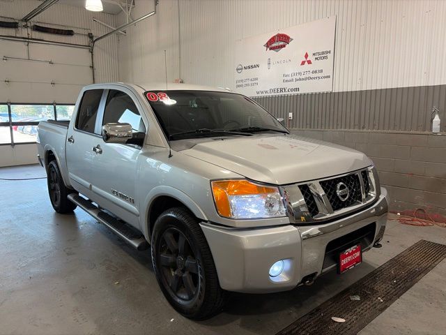 Radiant Silver Metallic 2008 Nissan Titan Pickup Truck Four-Wheel Drive 5-Speed Automatic