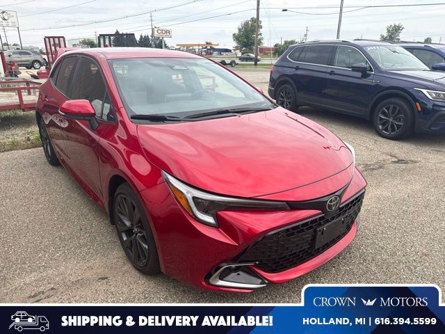 Red 2025 Toyota Corolla Hatchback Hatchback Front-Wheel Drive Continuously Variable Transmission