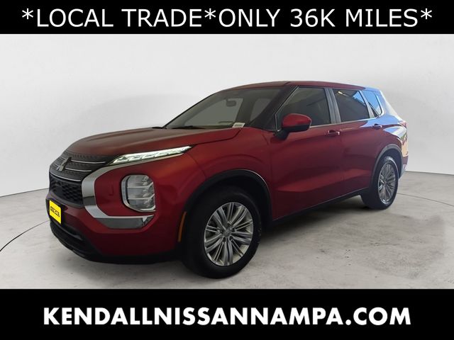 Red 2023 Mitsubishi Outlander ES S-AWC SUV / Crossover All-Wheel Drive Continuously Variable Transmission