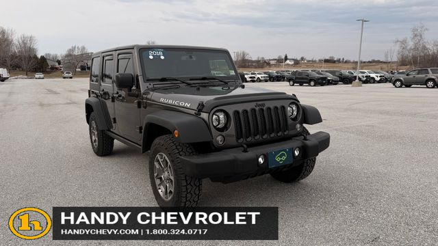 Gray (Granite Crystal Metallic Clearcoat) 2018 Jeep Wrangler JK Unlimited Rubicon 4WD SUV / Crossover Four-Wheel Drive 6-Speed Manual