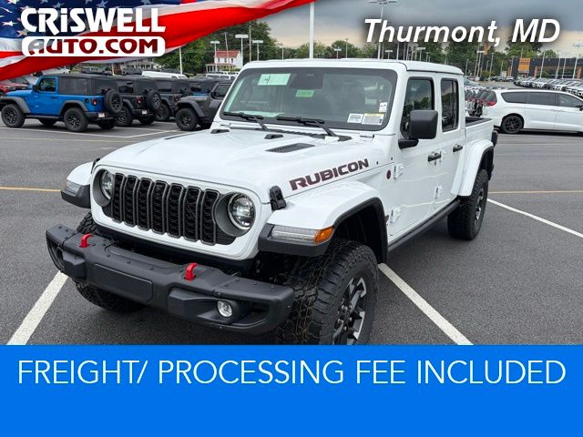 Bright White Clearcoat 2026 Jeep Gladiator Rubicon X Crew Cab 4WD Pickup Truck Four-Wheel Drive 8-Speed Automatic