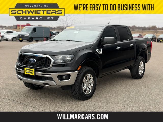 Shadow Black 2021 Ford Ranger XLT SuperCrew 4WD Pickup Truck Four-Wheel Drive Automatic