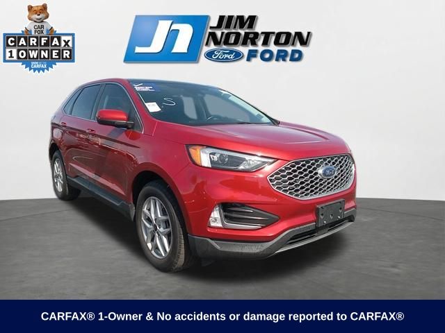 Rapid Red Metallic Tinted Clearcoat 2023 Ford Edge SEL AWD SUV / Crossover All-Wheel Drive 8-Speed Automatic