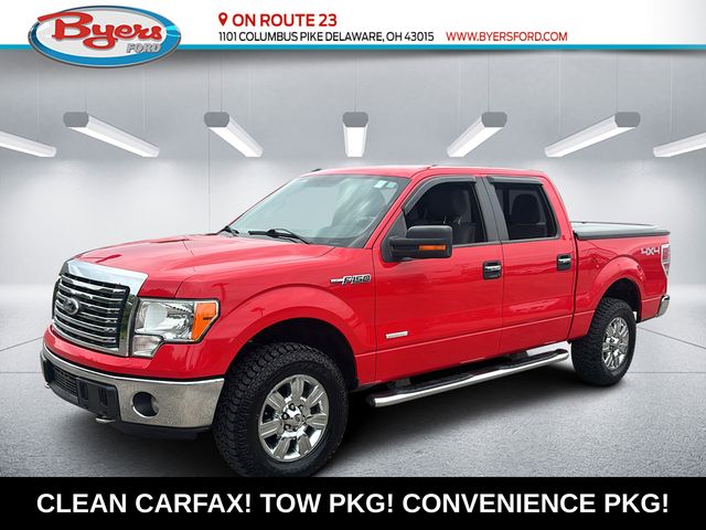 Race Red 2012 Ford F-150 XLT SuperCrew 4WD Pickup Truck Four-Wheel Drive 6-Speed Automatic