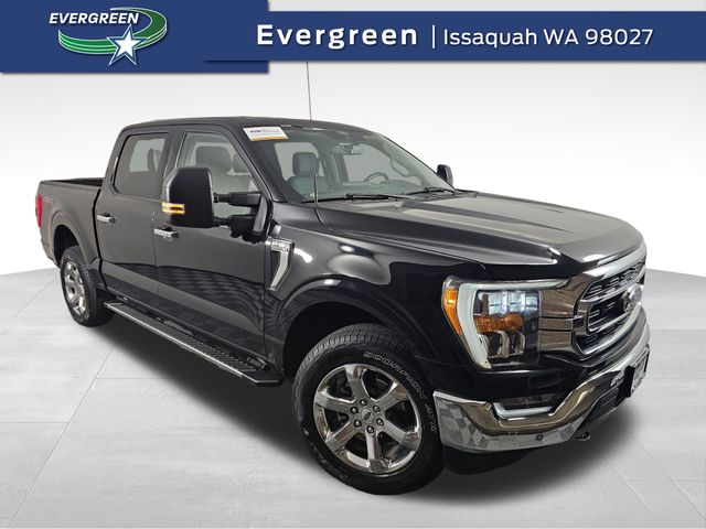 Agate Black Metallic 2021 Ford F-150 XLT SuperCrew 4WD Pickup Truck Four-Wheel Drive Automatic