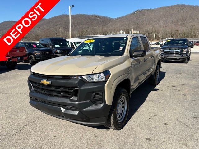 Sand Dune Metallic 2024 Chevrolet Colorado Work Truck Crew Cab RWD Pickup Truck 4X2 8-Speed Automatic