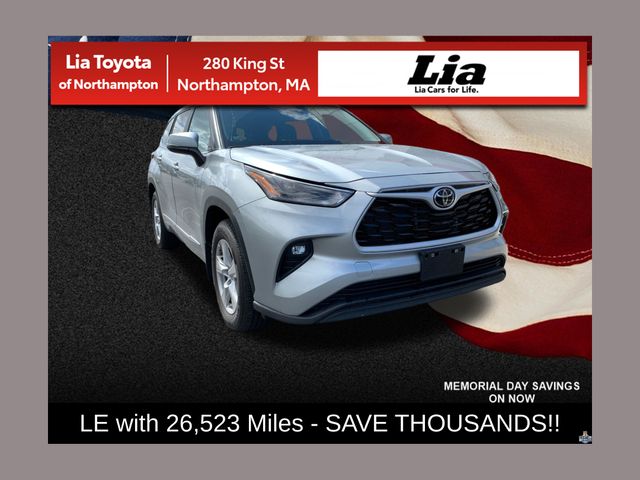 Celestial Silver Metallic 2025 Toyota Highlander LE AWD SUV / Crossover All-Wheel Drive 8-Speed Automatic