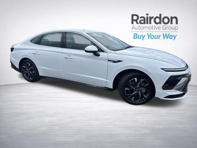 Serenity White 2024 Hyundai Sonata SEL FWD Sedan Front-Wheel Drive 8-Speed Automatic