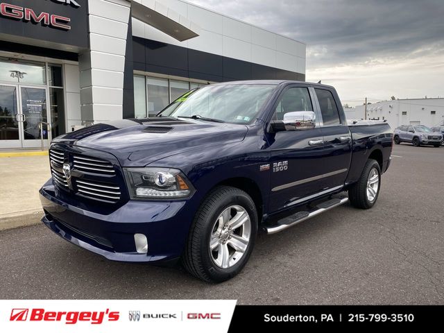 True Blue Pearlcoat 2014 RAM 1500 Pickup Truck Four-Wheel Drive 8-Speed Automatic