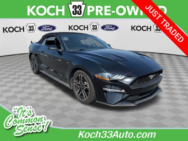 Shadow Black 2021 Ford Mustang Convertible Rear-Wheel Drive Automatic