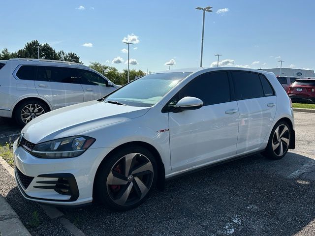 Pure White 2020 Volkswagen Golf GTI Hatchback Front-Wheel Drive 7-Speed Dual Clutch