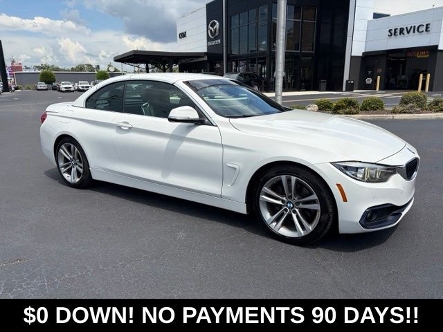 Alpine White 2019 BMW 4 Series Convertible Rear-Wheel Drive 8-Speed Automatic