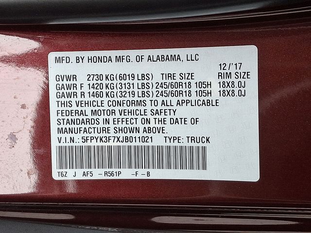 Used 2018 Honda Ridgeline For Sale in Gilbertsville, PA