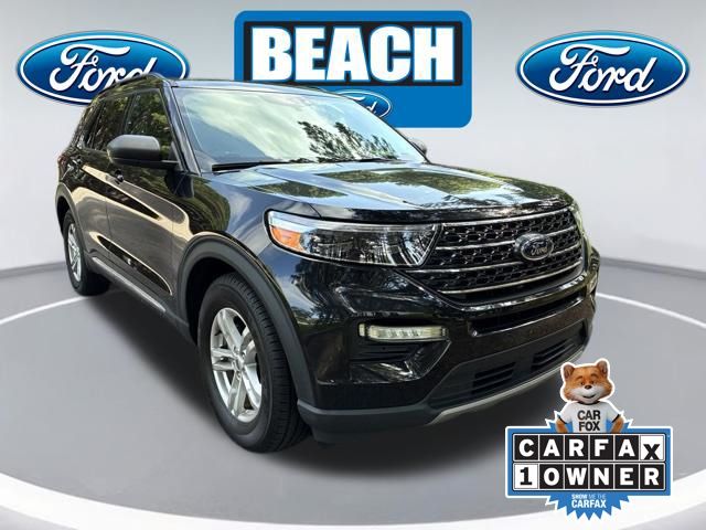Black Metallic 2022 Ford Explorer SUV / Crossover Rear-Wheel Drive Automatic