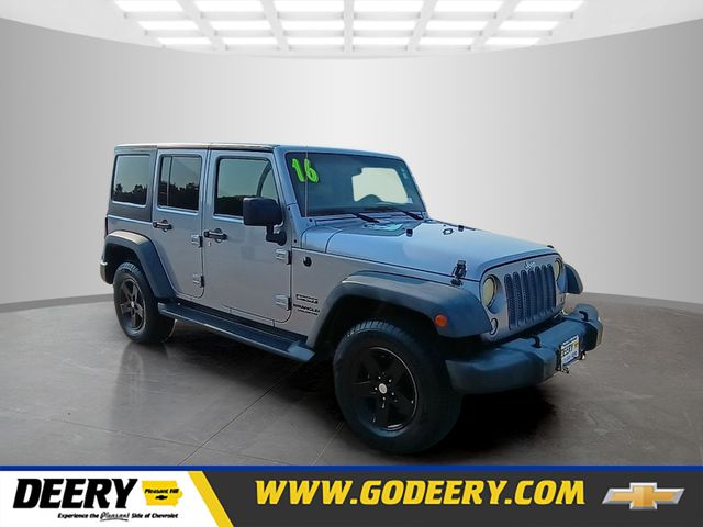 Billet Silver Metallic Clearcoat 2016 Jeep Wrangler SUV / Crossover Four-Wheel Drive 5-Speed Automatic