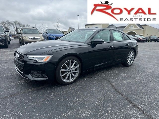 Mythos Black Metallic 2025 Audi A6 quattro Premium 45 TFSI Sedan All-Wheel Drive 7-Speed Automatic