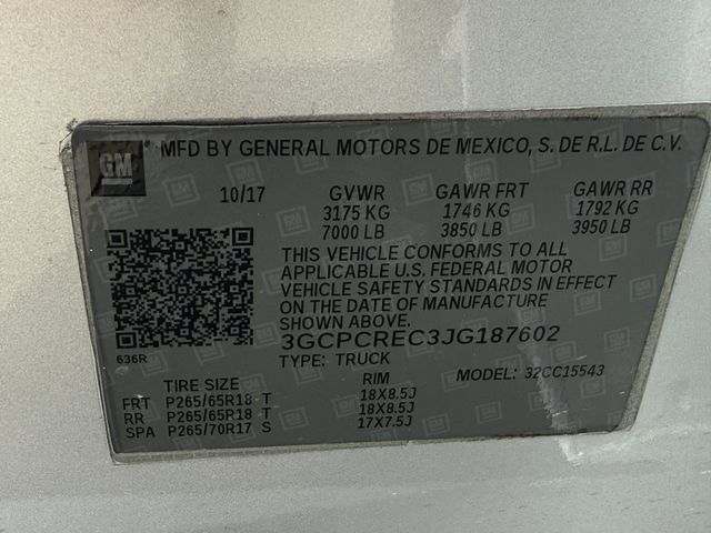 2018 Chevrolet Silverado 1500 LT Silver at Bravo Nissan