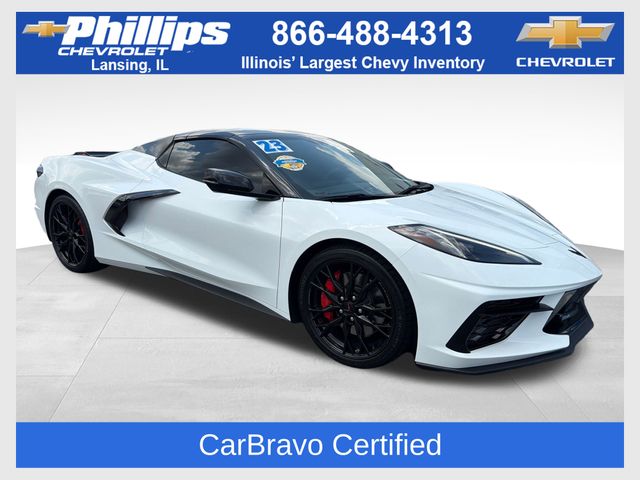 Arctic White 2023 Chevrolet Corvette Convertible Rear-Wheel Drive 8-Speed Dual Clutch