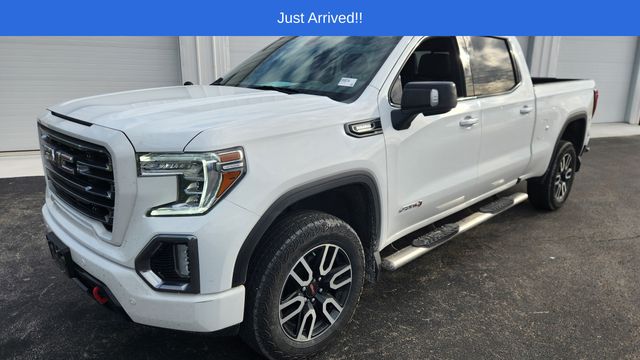 White 2021 GMC Sierra 1500 AT4 Crew Cab 4WD Pickup Truck Four-Wheel Drive Automatic