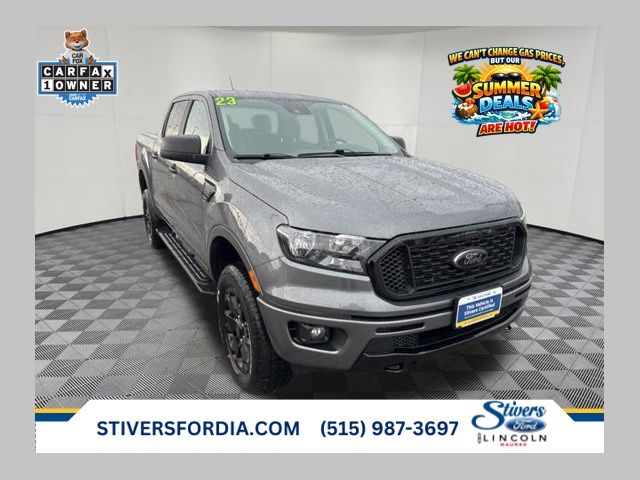 Carbonized Gray Metallic 2023 Ford Ranger XLT SuperCrew 4WD Pickup Truck Four-Wheel Drive Automatic