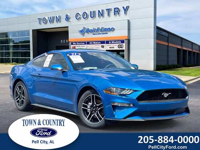 Antimatter Blue Metallic 2021 Ford Mustang Coupe Rear-Wheel Drive Automatic
