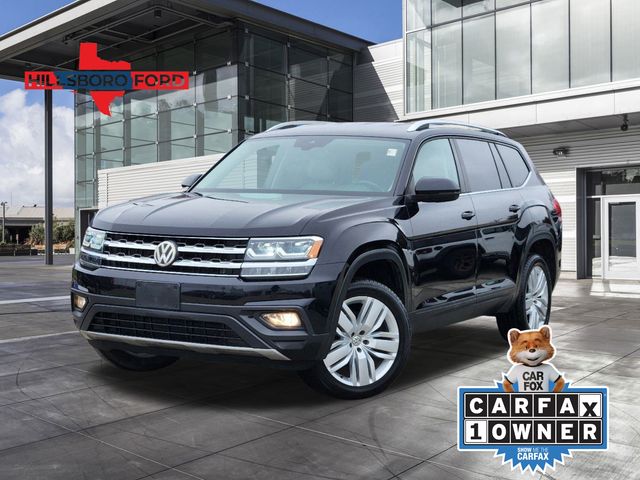 2019 Deep Black Volkswagen Atlas 3.6L V6 SE FWD SUV