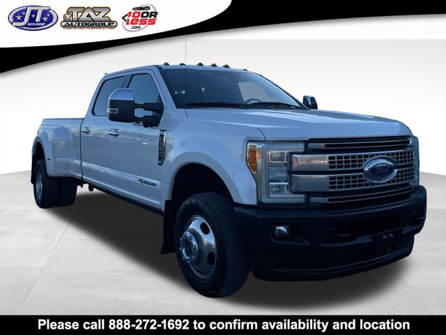 White 2017 Ford F-350 Super Duty Lariat Crew Cab LB DRW 4WD Pickup Truck Four-Wheel Drive 6-Speed Automatic