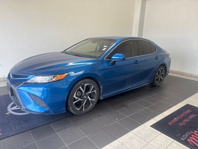 2018 Toyota Camry SE Blue at Cook Ford