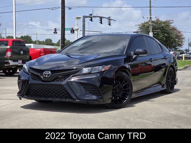 Midnight Black Metallic 2022 Toyota Camry Sedan Front-Wheel Drive 8-Speed Automatic