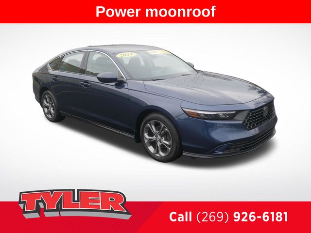 Canyon River Blue Metallic 2024 Honda Accord EX FWD Sedan Front-Wheel Drive Continuously Variable Transmission