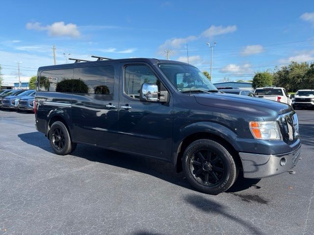 Arctic Blue 2017 Nissan NV Passenger Van Rear-Wheel Drive 7-Speed Automatic