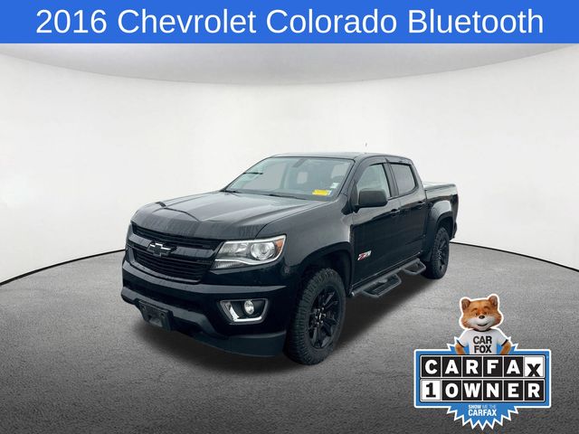 Black 2016 Chevrolet Colorado Z71 Crew Cab 4WD Pickup Truck Four-Wheel Drive 6-Speed Automatic