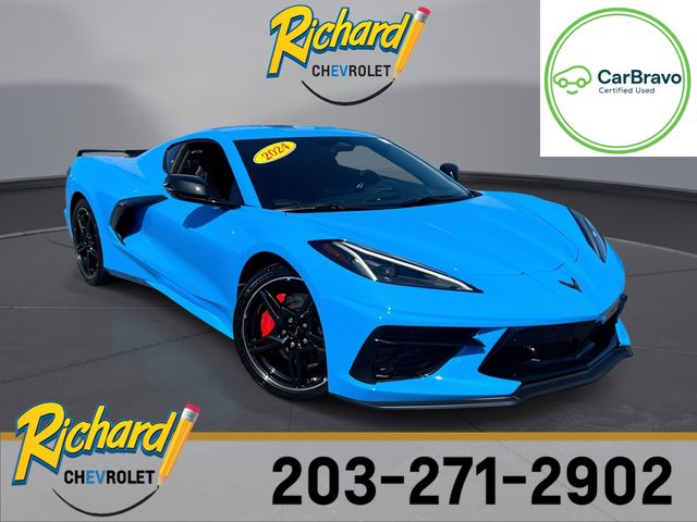 Rapid Blue 2024 Chevrolet Corvette Coupe Rear-Wheel Drive 8-Speed Dual Clutch