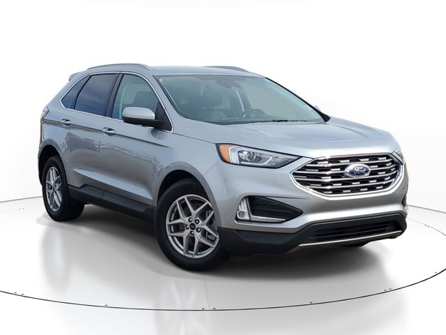 Silver 2021 Ford Edge SEL AWD SUV / Crossover All-Wheel Drive 8-Speed Automatic
