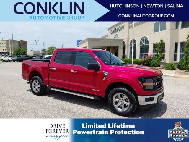 Red Metallic 2025 Ford F-150 Pickup Truck Four-Wheel Drive Automatic
