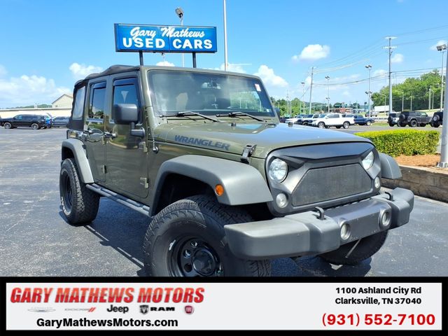 Billet Silver Metallic 2016 Jeep Wrangler Unlimited Sport 4WD SUV / Crossover Four-Wheel Drive 5-Speed Automatic