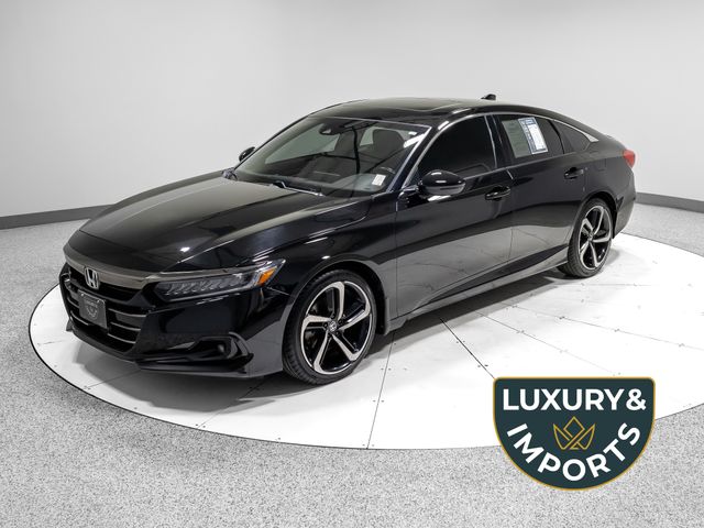 Crystal Black Pearl 2021 Honda Accord Sedan Front-Wheel Drive Automatic