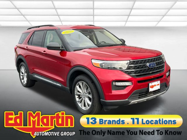 Red Metallic 2020 Ford Explorer SUV / Crossover All-Wheel Drive Automatic