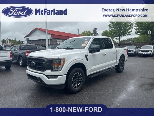 Oxford White 2023 Ford F-150 XLT SuperCrew 4WD Pickup Truck Four-Wheel Drive Automatic