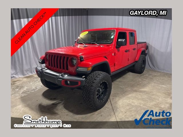 Firecracker Red Clearcoat 2020 Jeep Gladiator Overland Crew Cab 4WD Pickup Truck Four-Wheel Drive 8-Speed Automatic